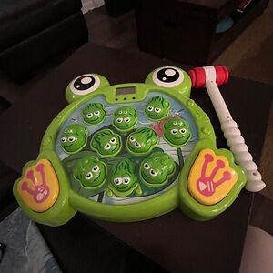 Green Frog Whack-a-Mole Game for Kids